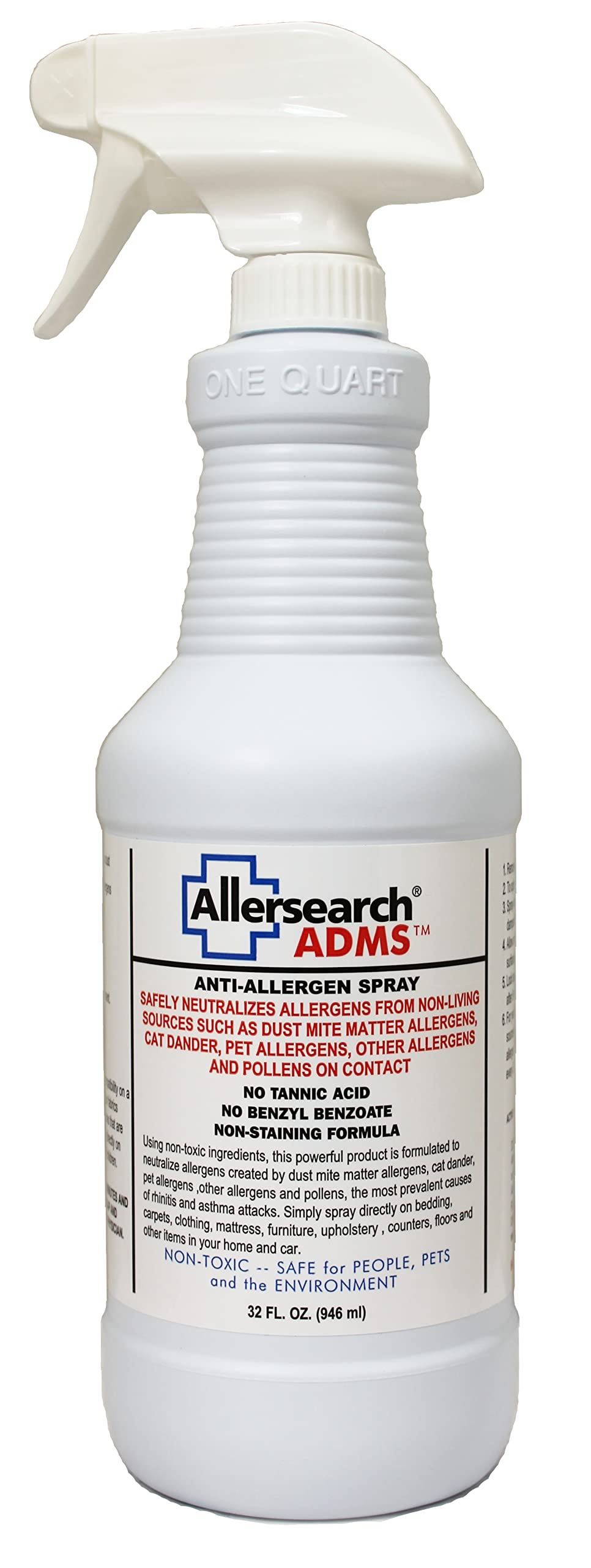 Allersearch ADMS 32 bottle label close up