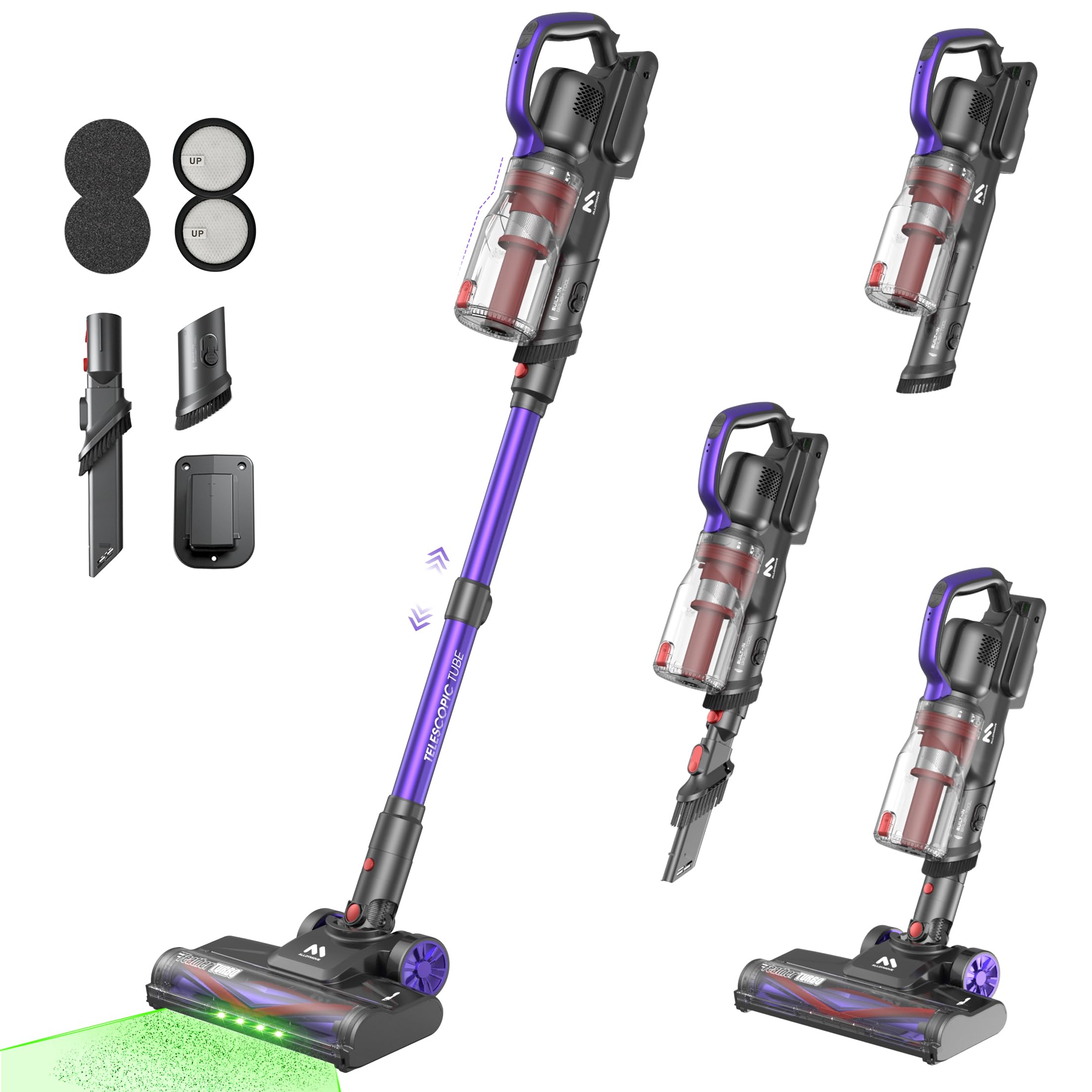 AlloyMove A03 cordless vacuum cleaner front view