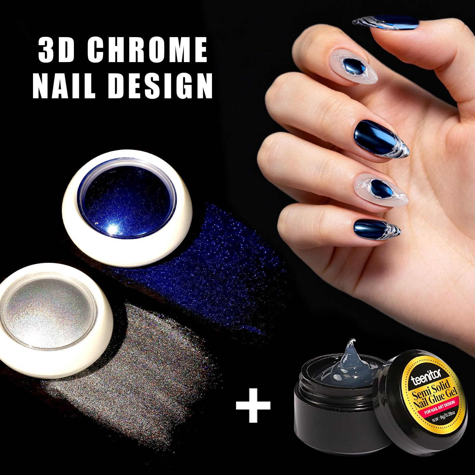Almond false nail tips 300pcs
