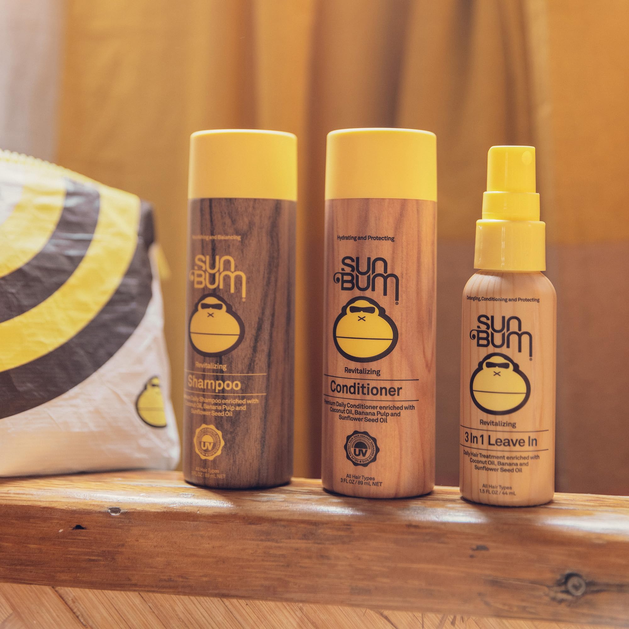 ALOHA Collection collaboration pouch with Sun Bum branding