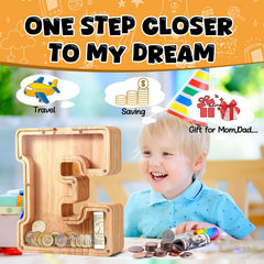 alphabet options A-Z for personalized piggy bank