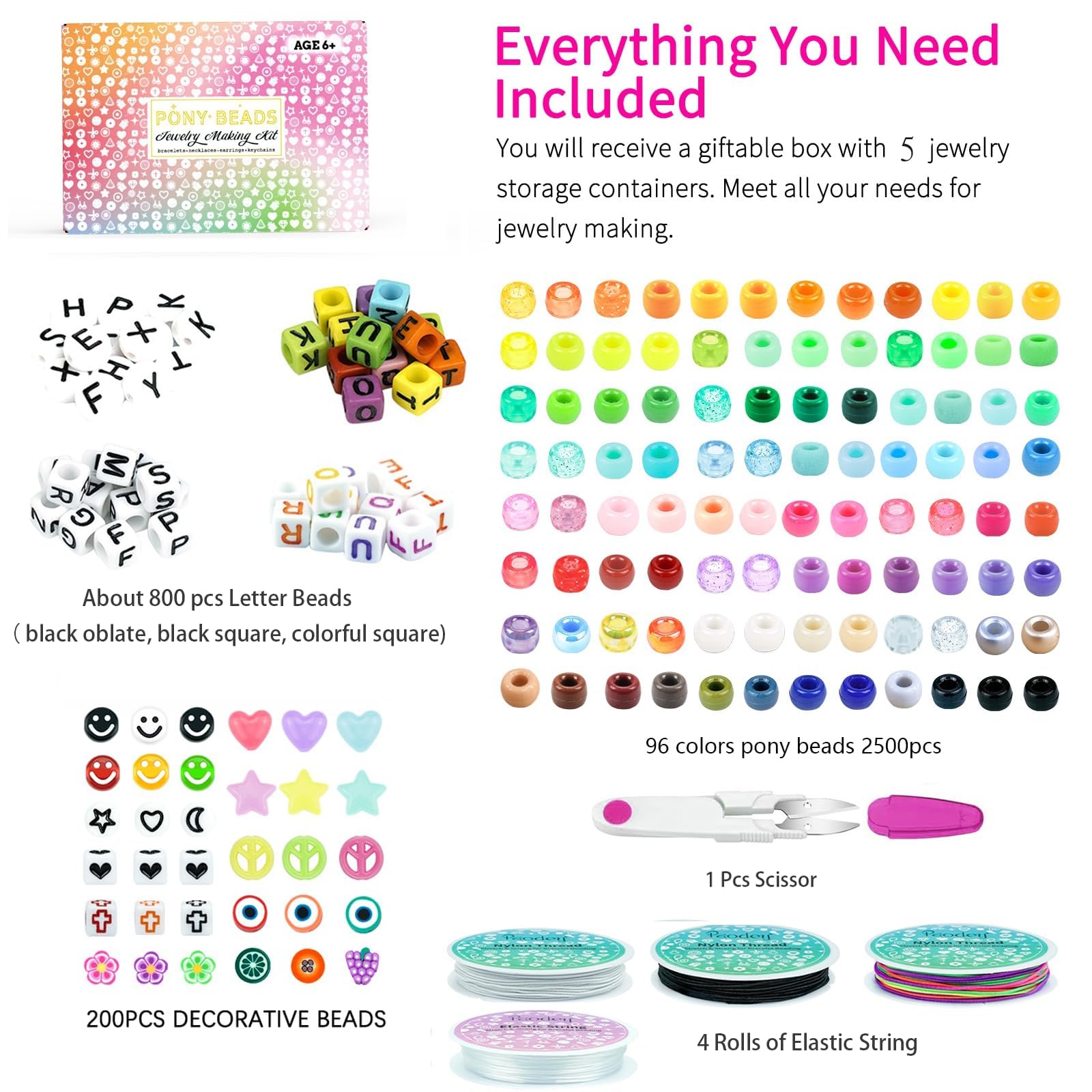 alphabet beads 800 pieces