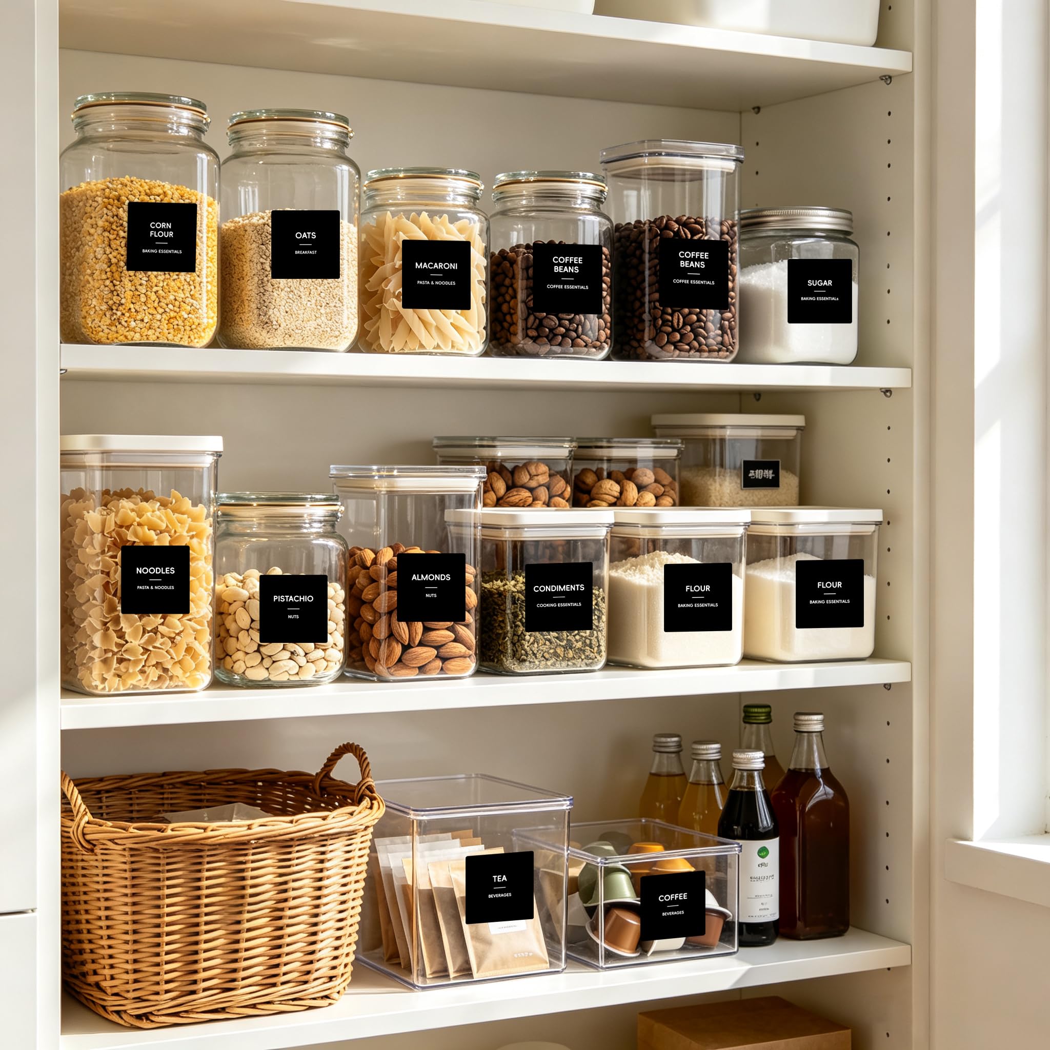 note jars not included with 276 pantry labels kit