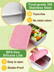 Alphatool stainless steel snack containers 18oz
