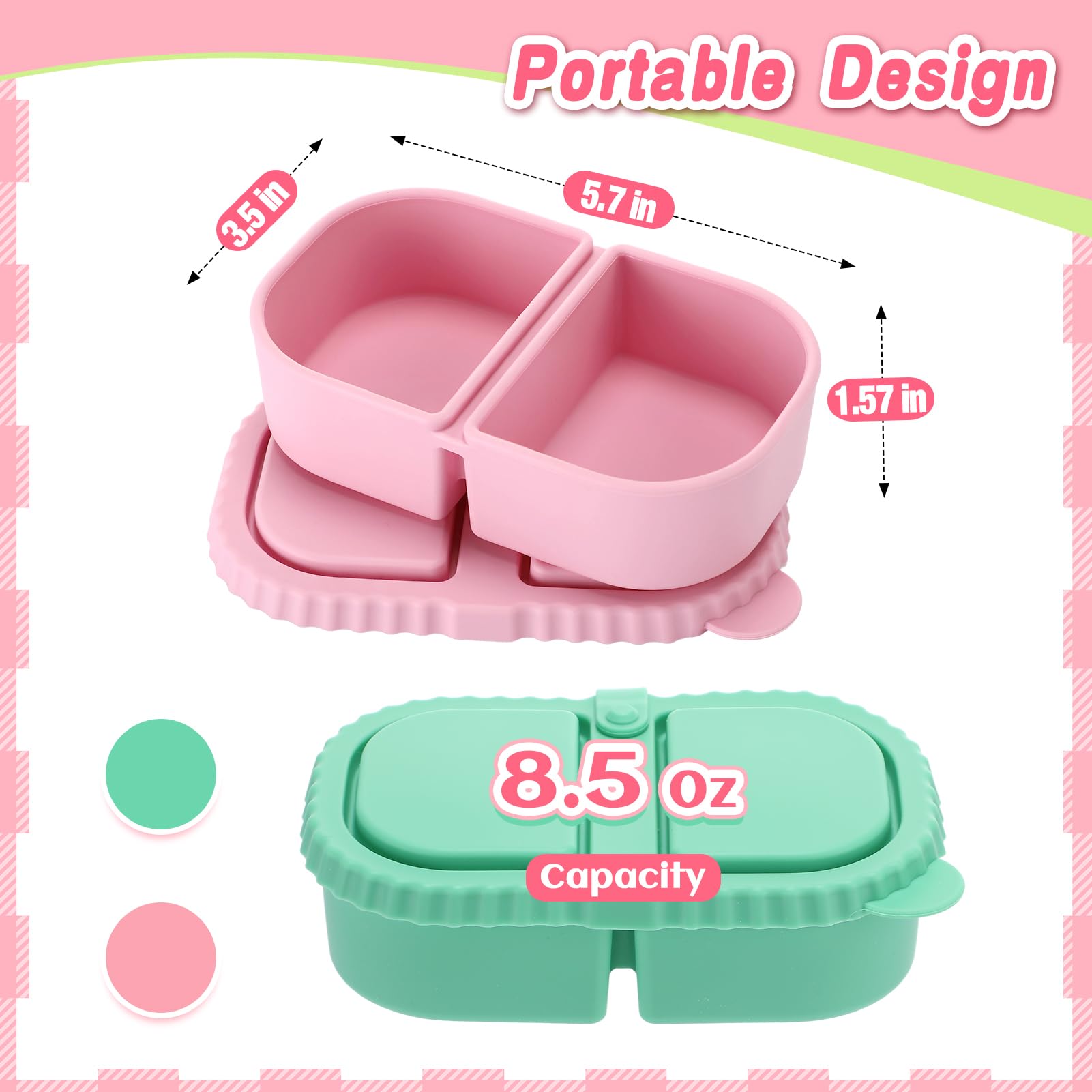 Dishwasher-safe microwave-safe Alphatool snack containers