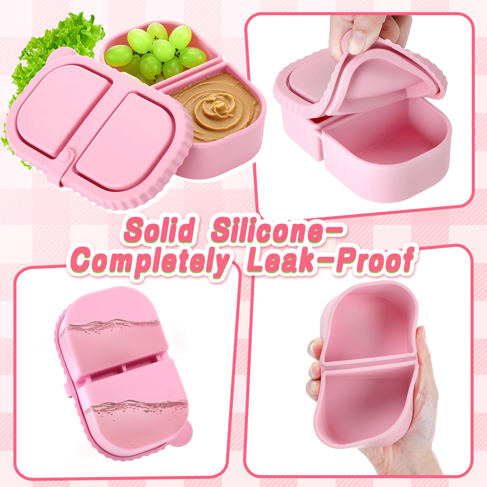 8.5 oz capacity Alphatool silicone snack container