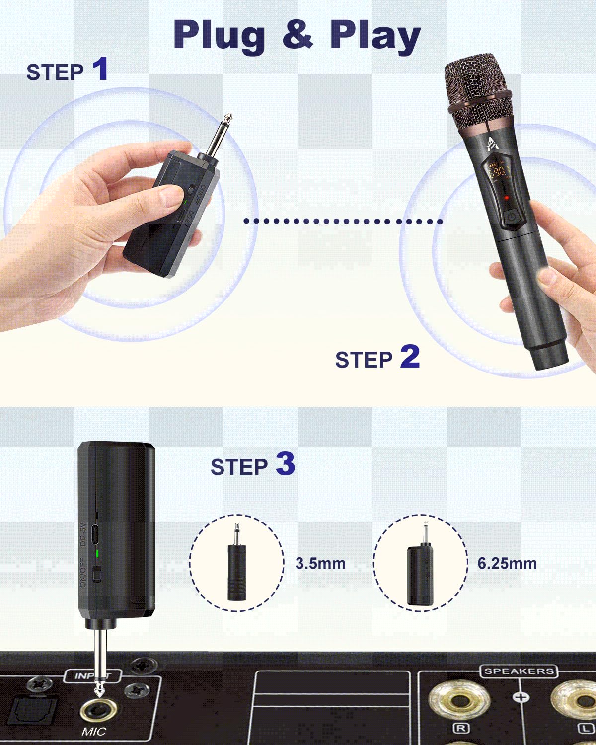 wedding DJ party event microphone setup with ALPOWL