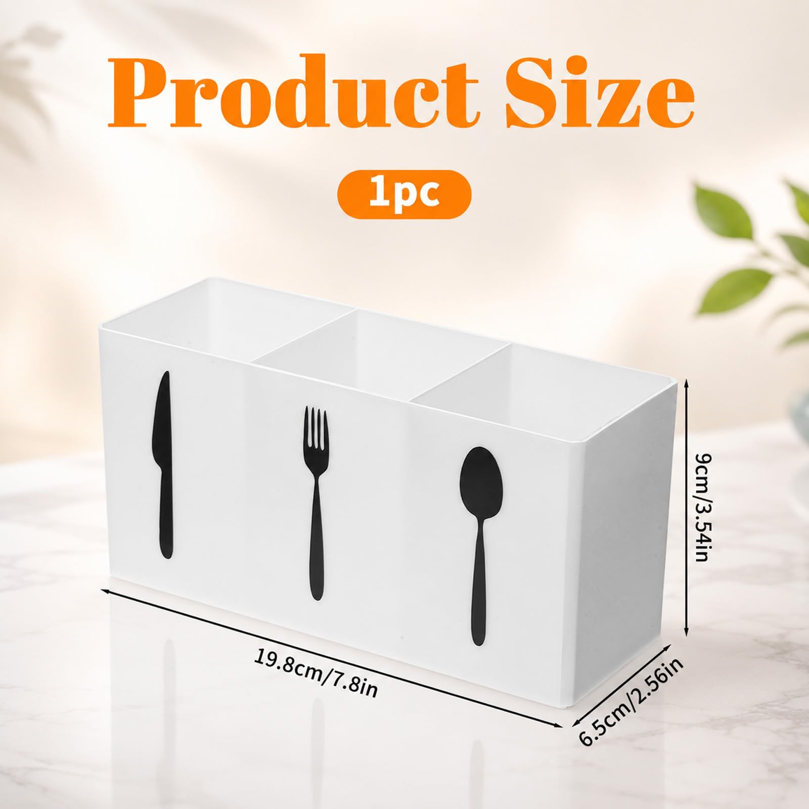 Three compartments for knives forks spoons Alrhso organizer