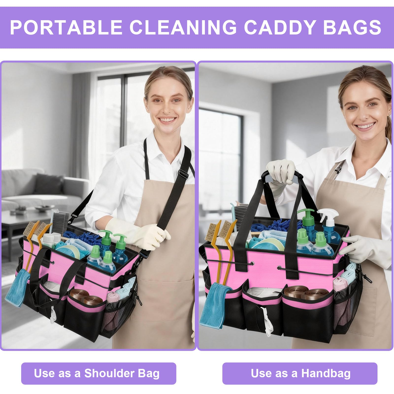 Multiple interior and exterior pockets for organization