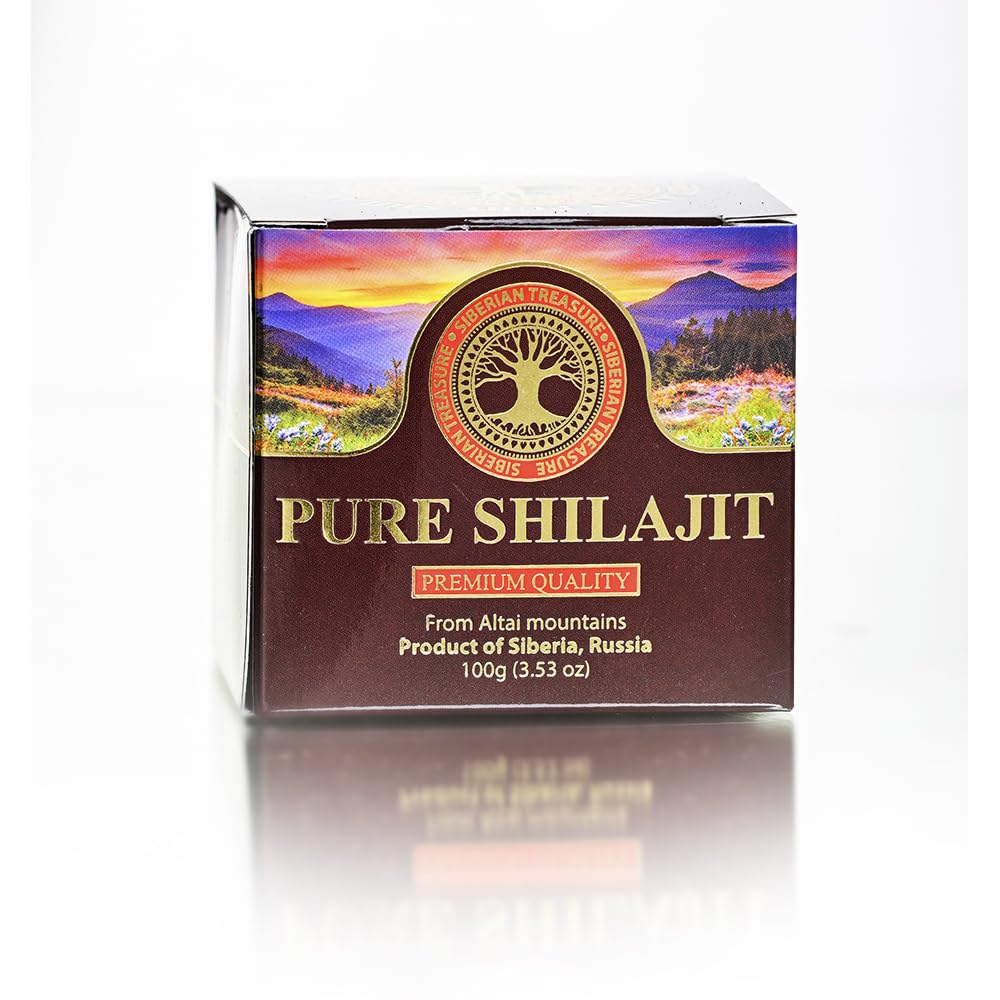Glass jar packaging for Shilajit resin 100 g