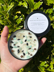 Altar Spell Candle with crystal topping