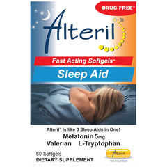 Alteril Natural Sleep Aid Soft Gel 60ct bottle
