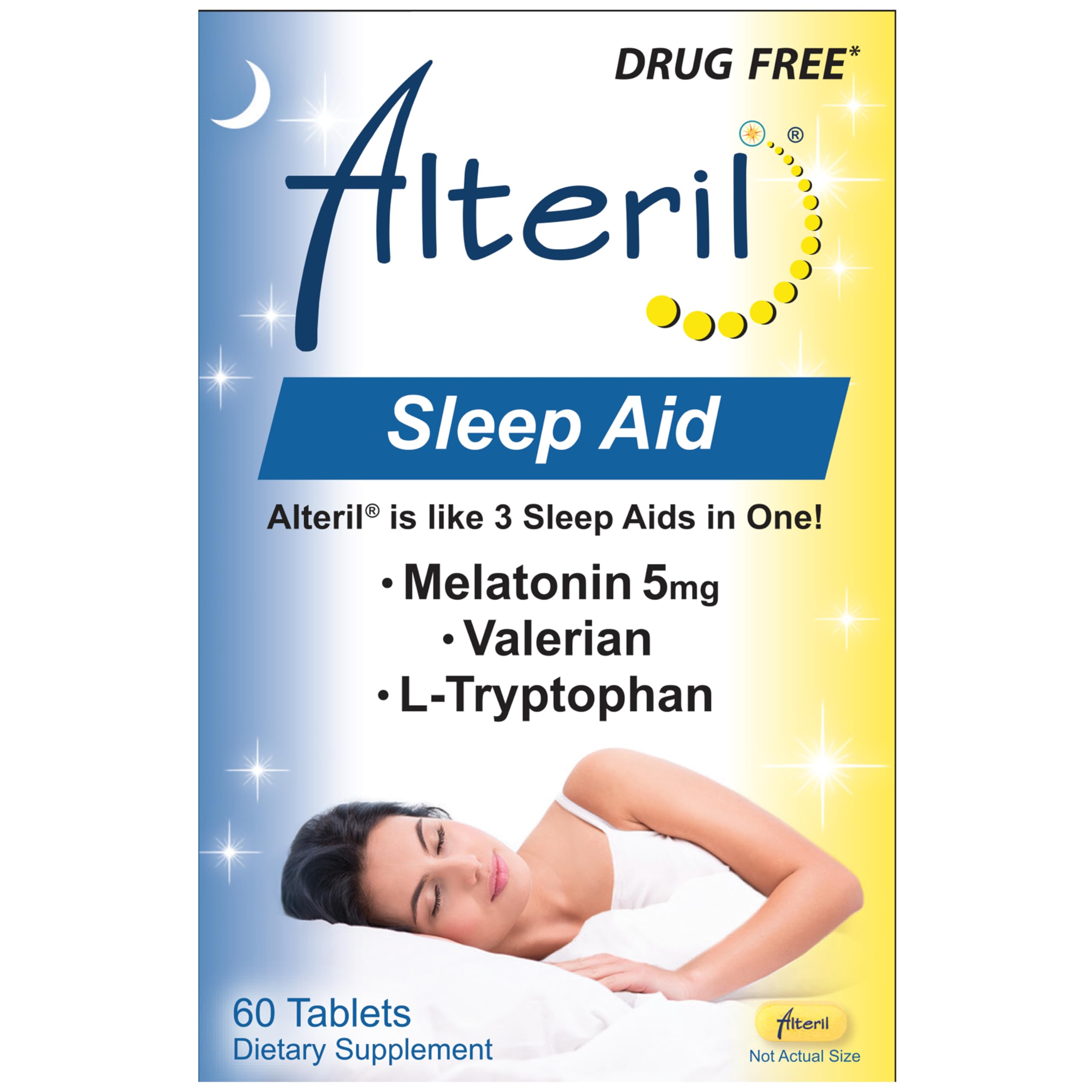 Alteril Sleep Aid 60 Count bottle front label