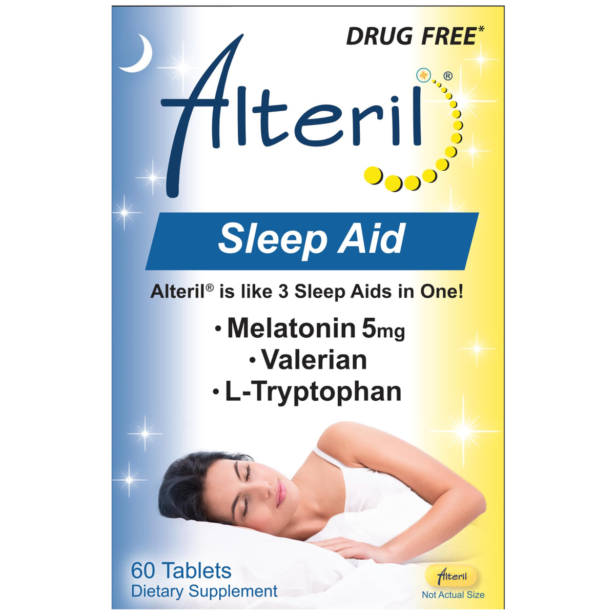 Alteril Sleep Aid 60 Count bottle front label