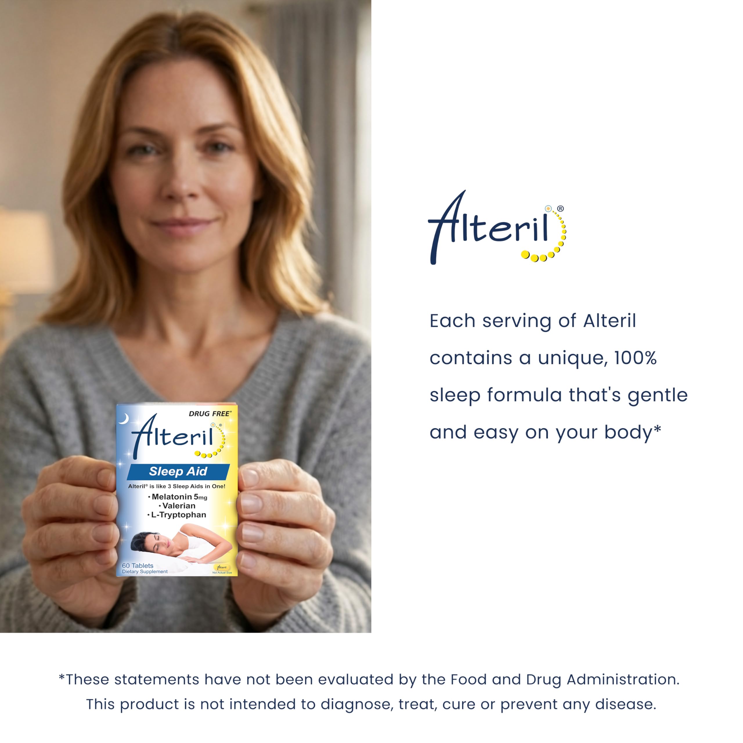 Alteril Sleep Aid recommended evening routine usage