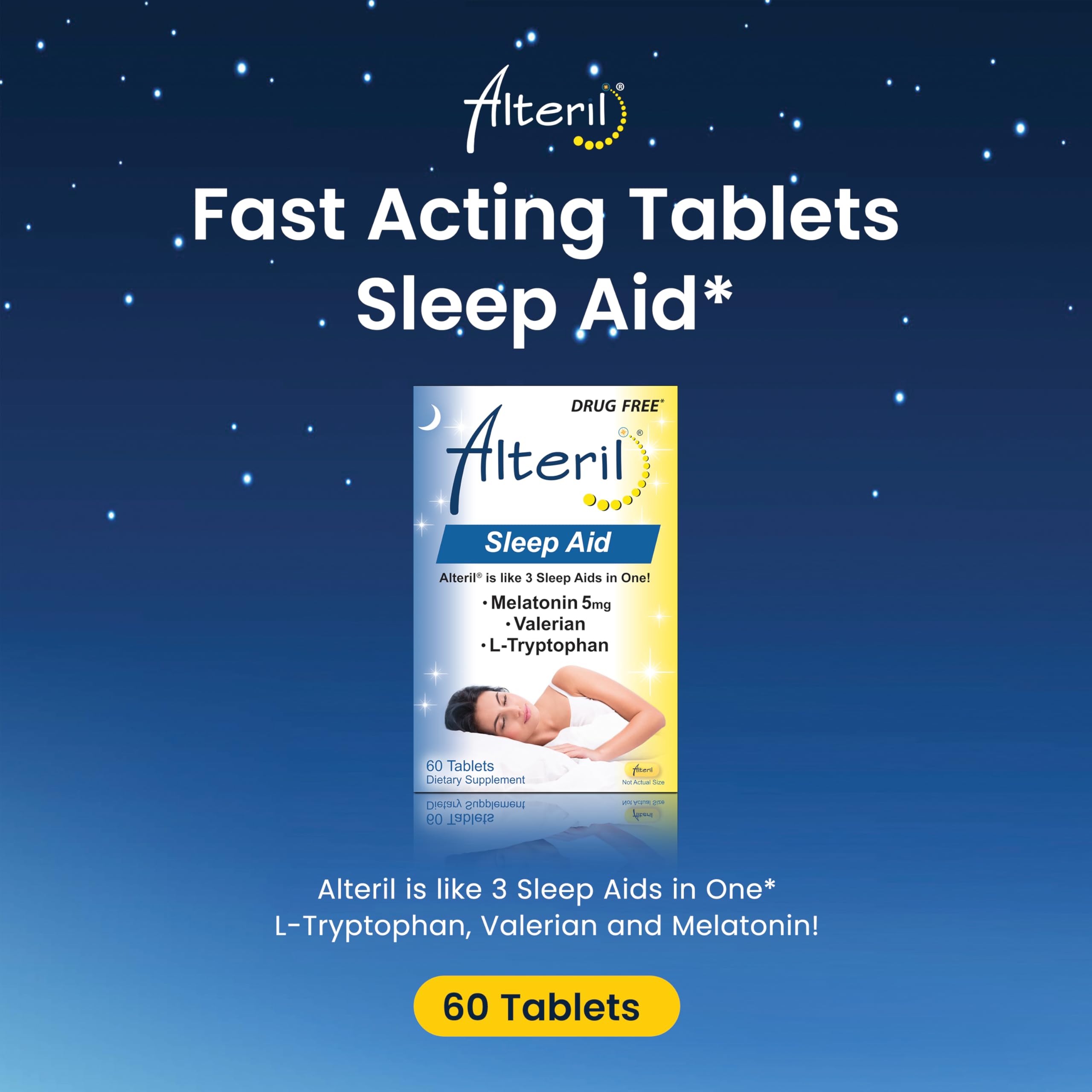 Alteril Sleep Aid nighttime dietary supplement for adults