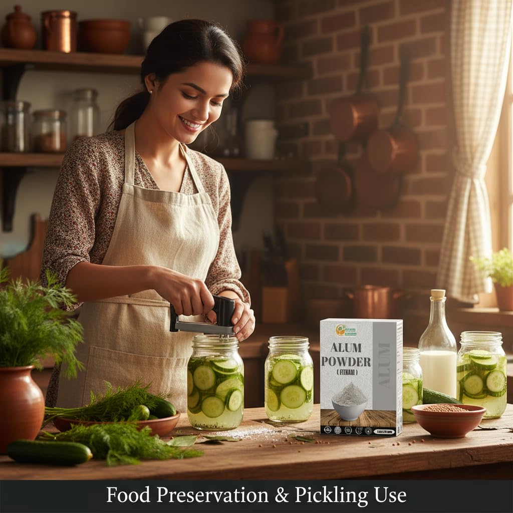 Alum powder reduces foot and body odor and cosmetic use