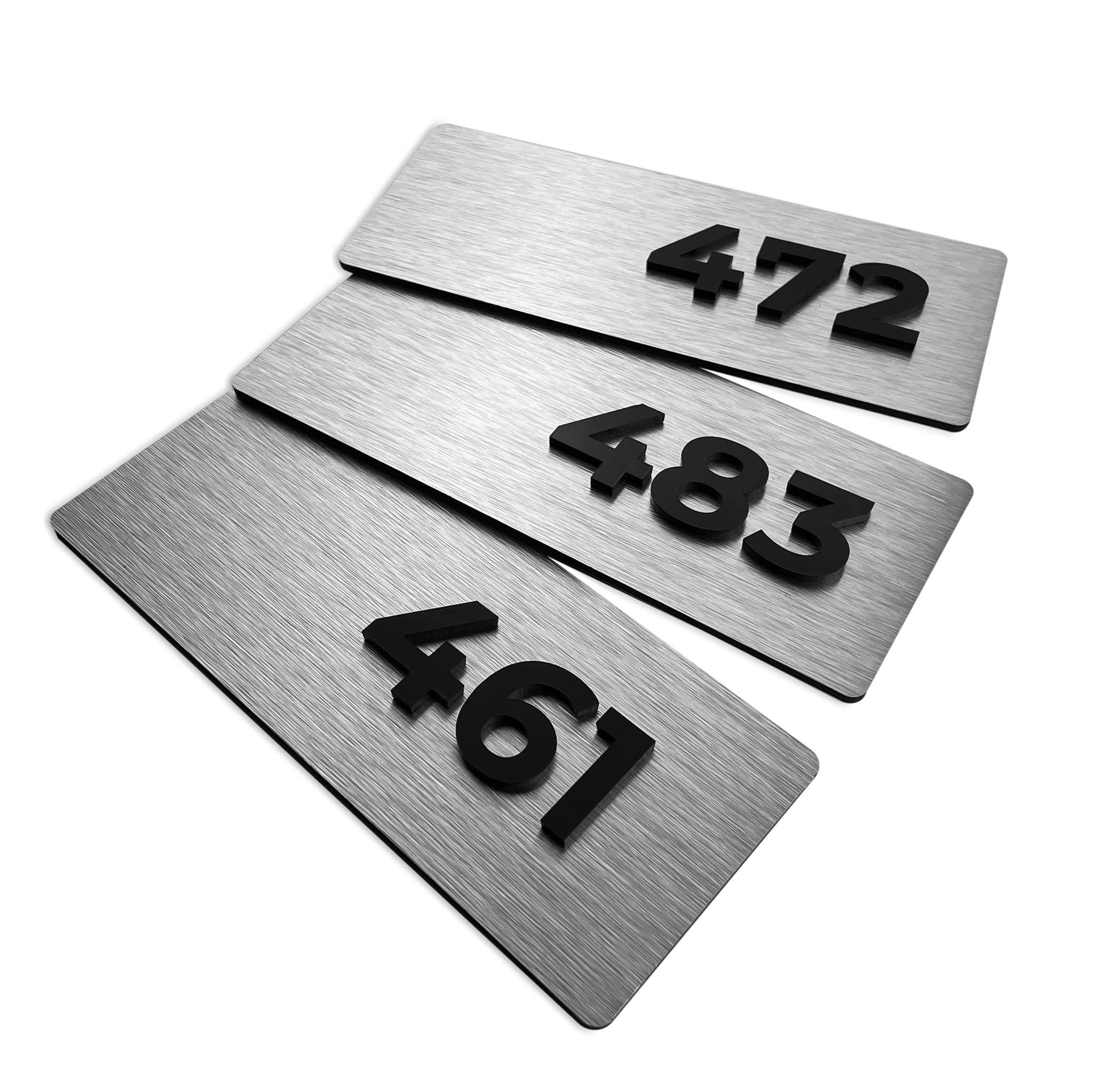 Easy to read room number sign for apartments and offices