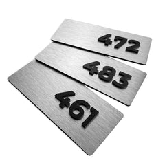 Easy to read room number sign for apartments and offices