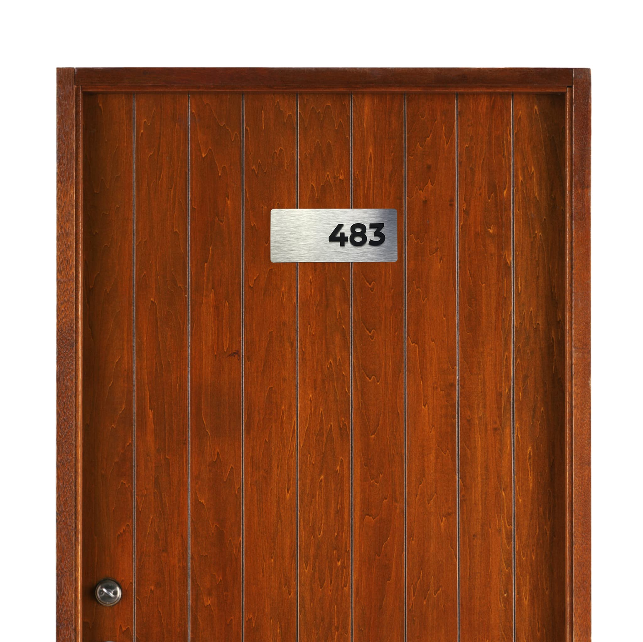 Classroom indoor plate room number sign aluminum