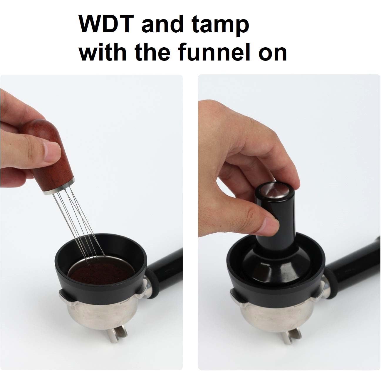 Magnetic 54mm dosing funnel for portafilter