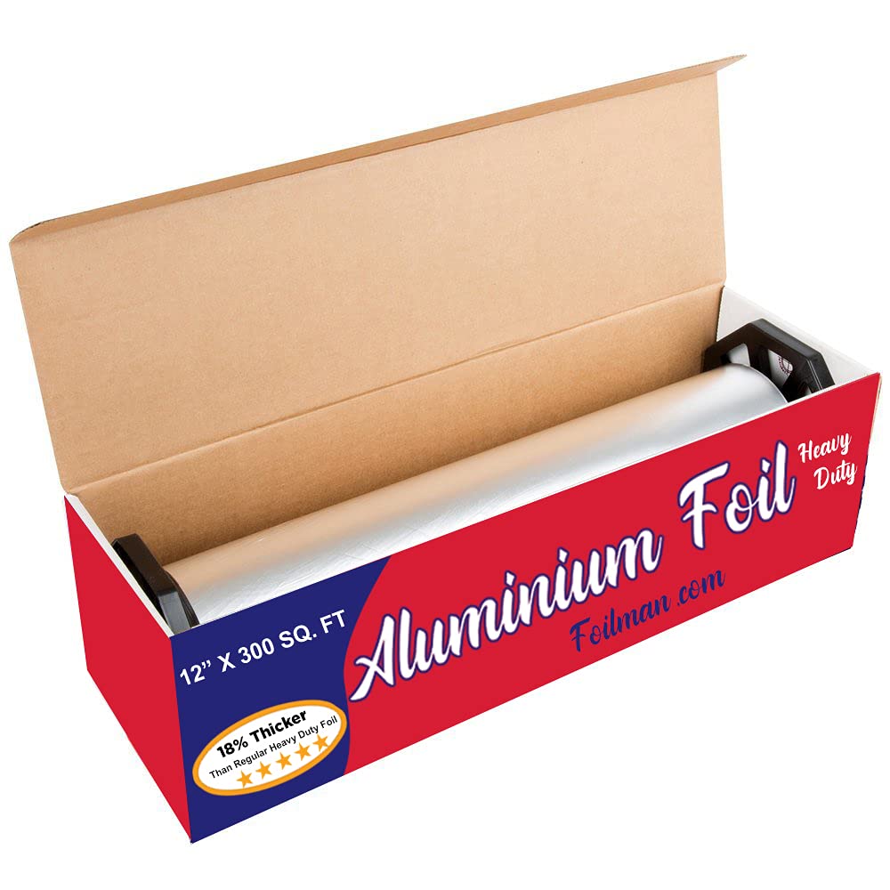 Corrugated cutter box with foil roll for kitchen use