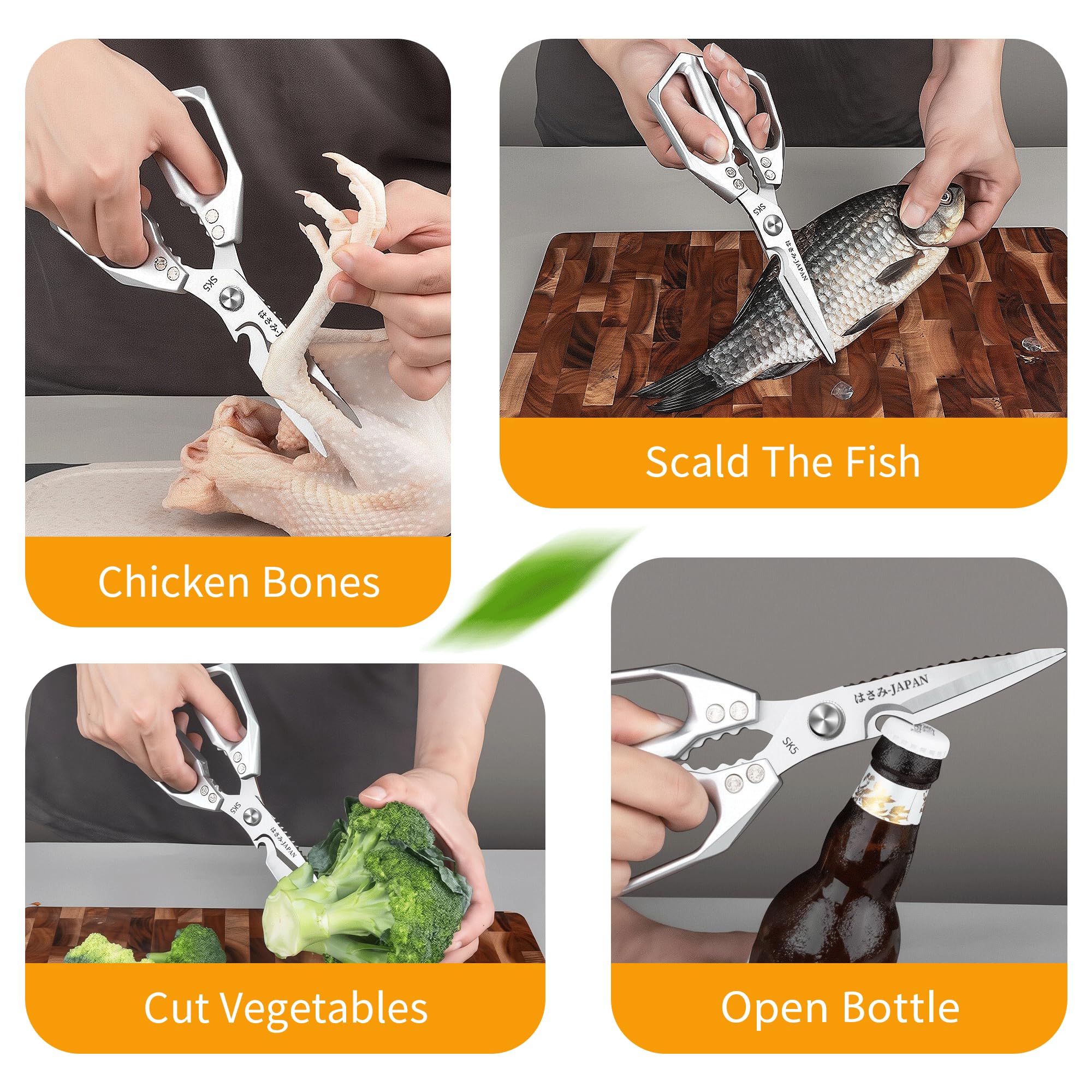 Silver and black color coded design for food safety image