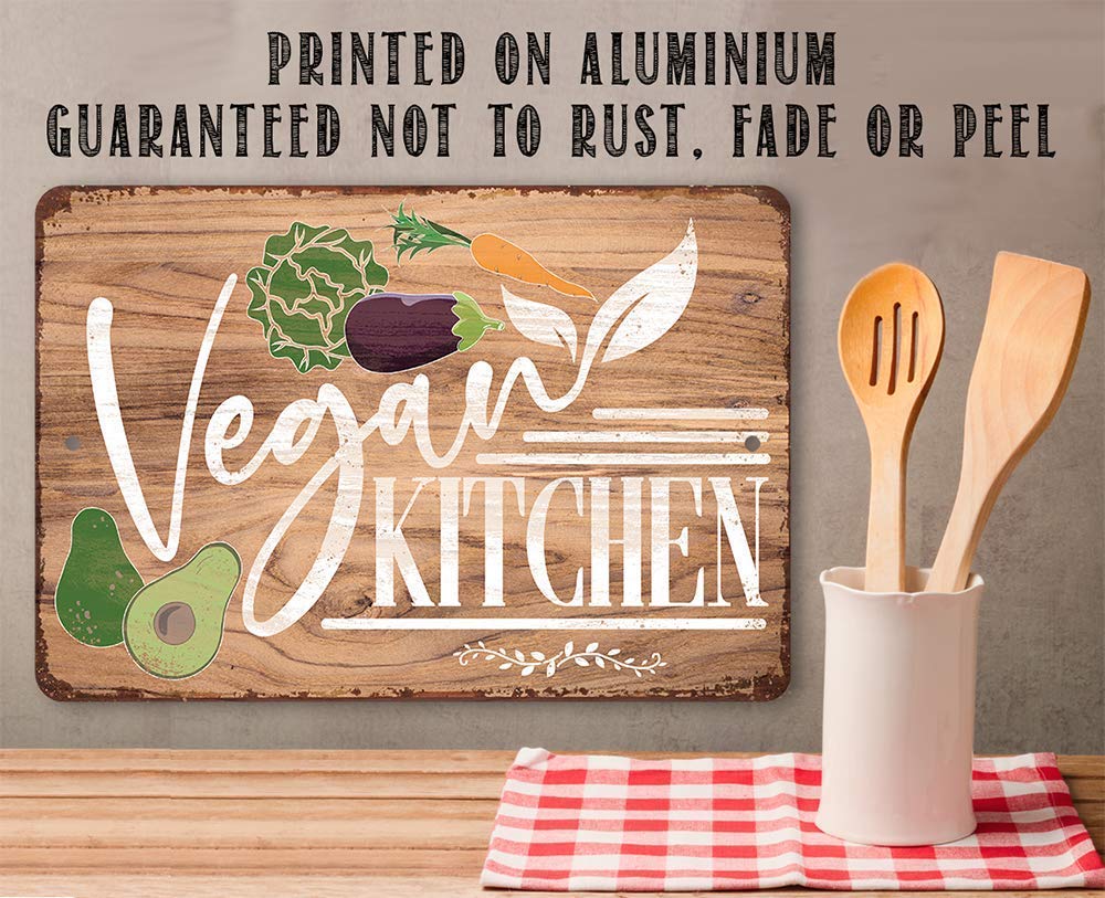 8x12 aluminum metal sign for kitchen decor