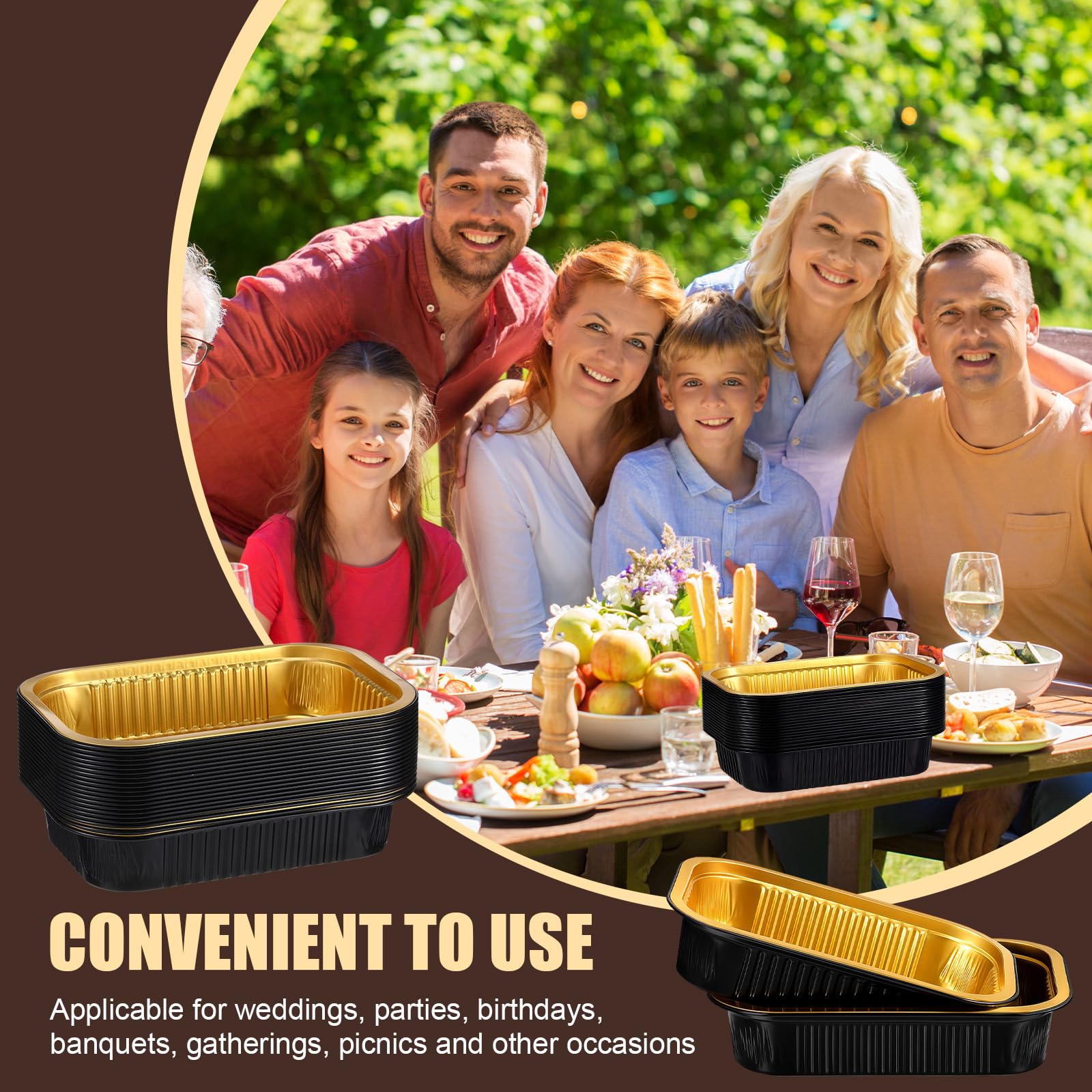 Pans with smooth edges for safe handling