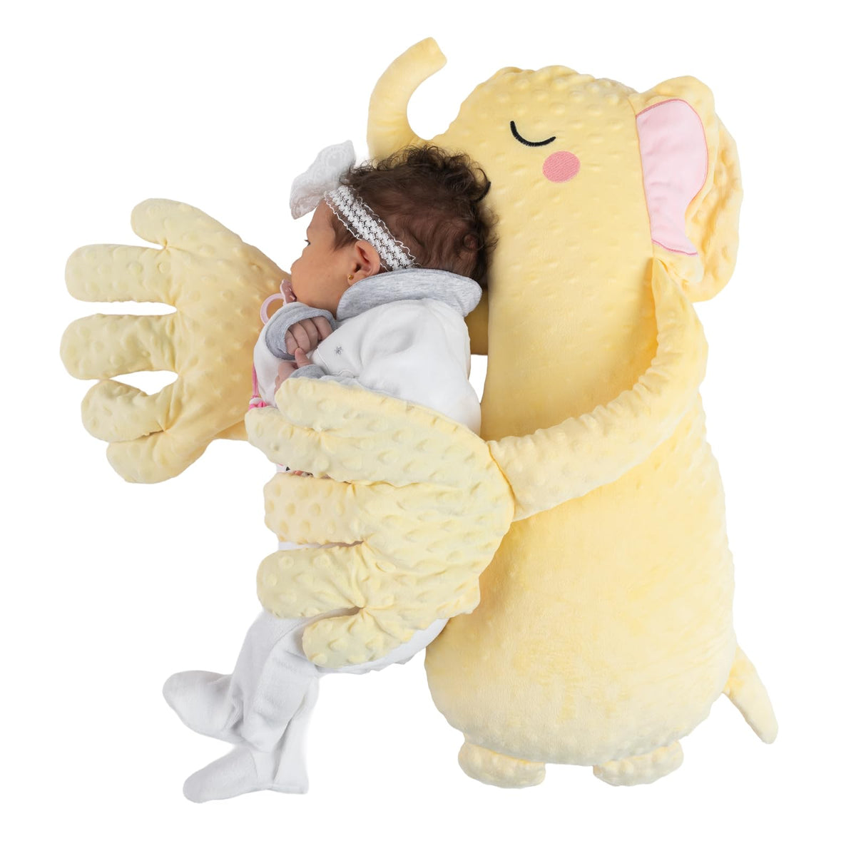 Alvemo baby soothing patting hand plush front view