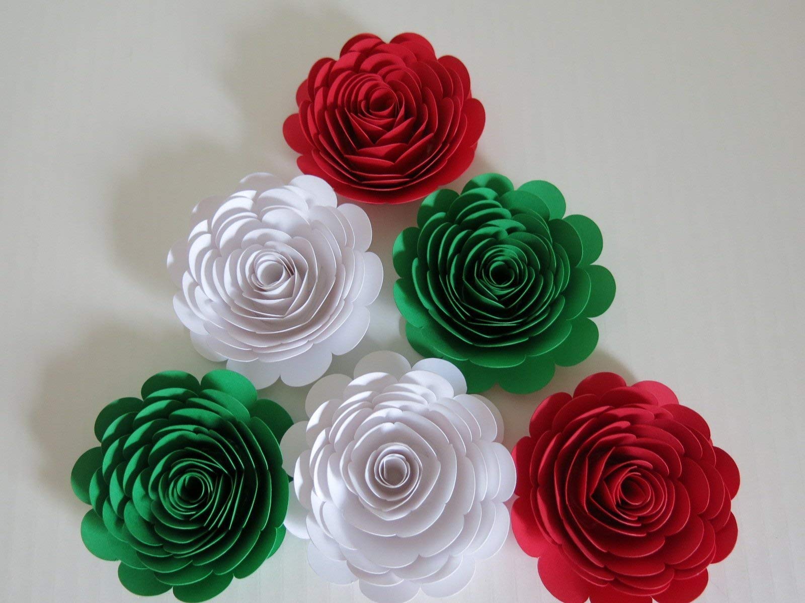 Handmade paper roses 65 lb cardstock 2.5 to 3 inch Always In Blossom