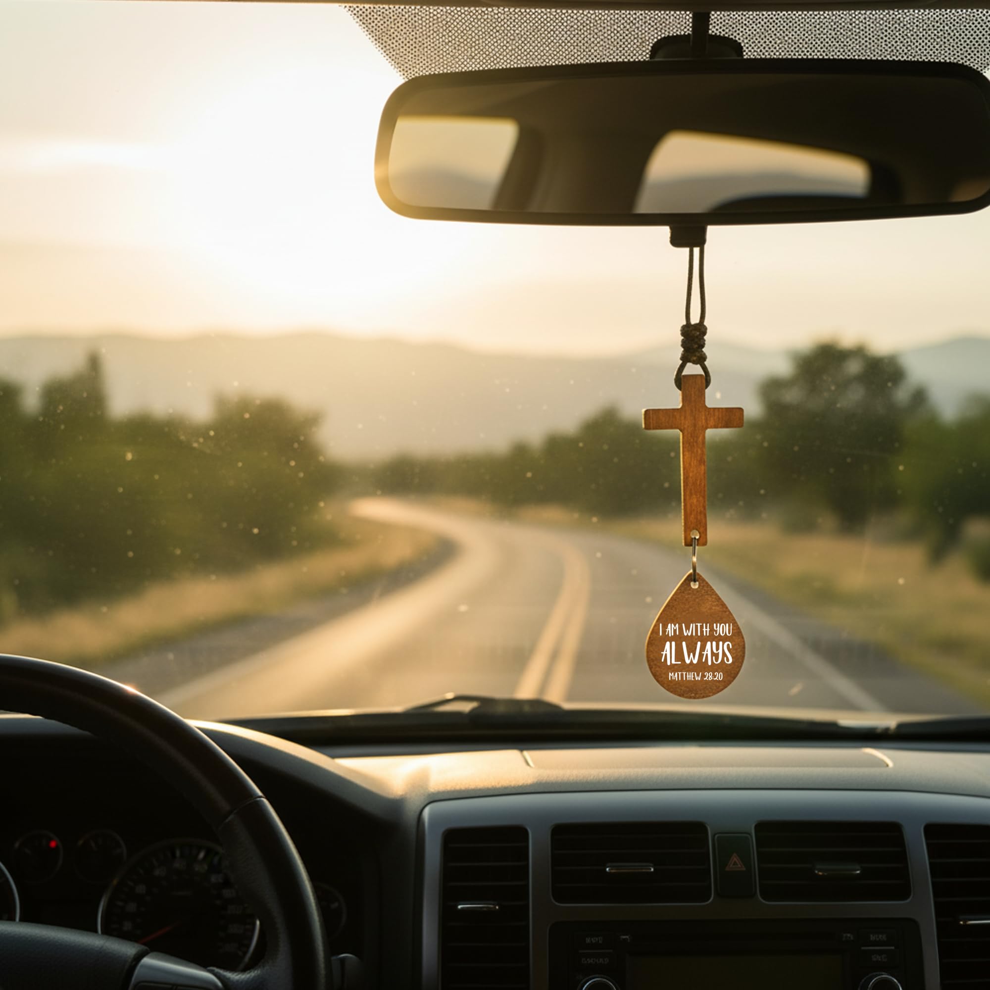 rearview mirror cross hanging amaquang