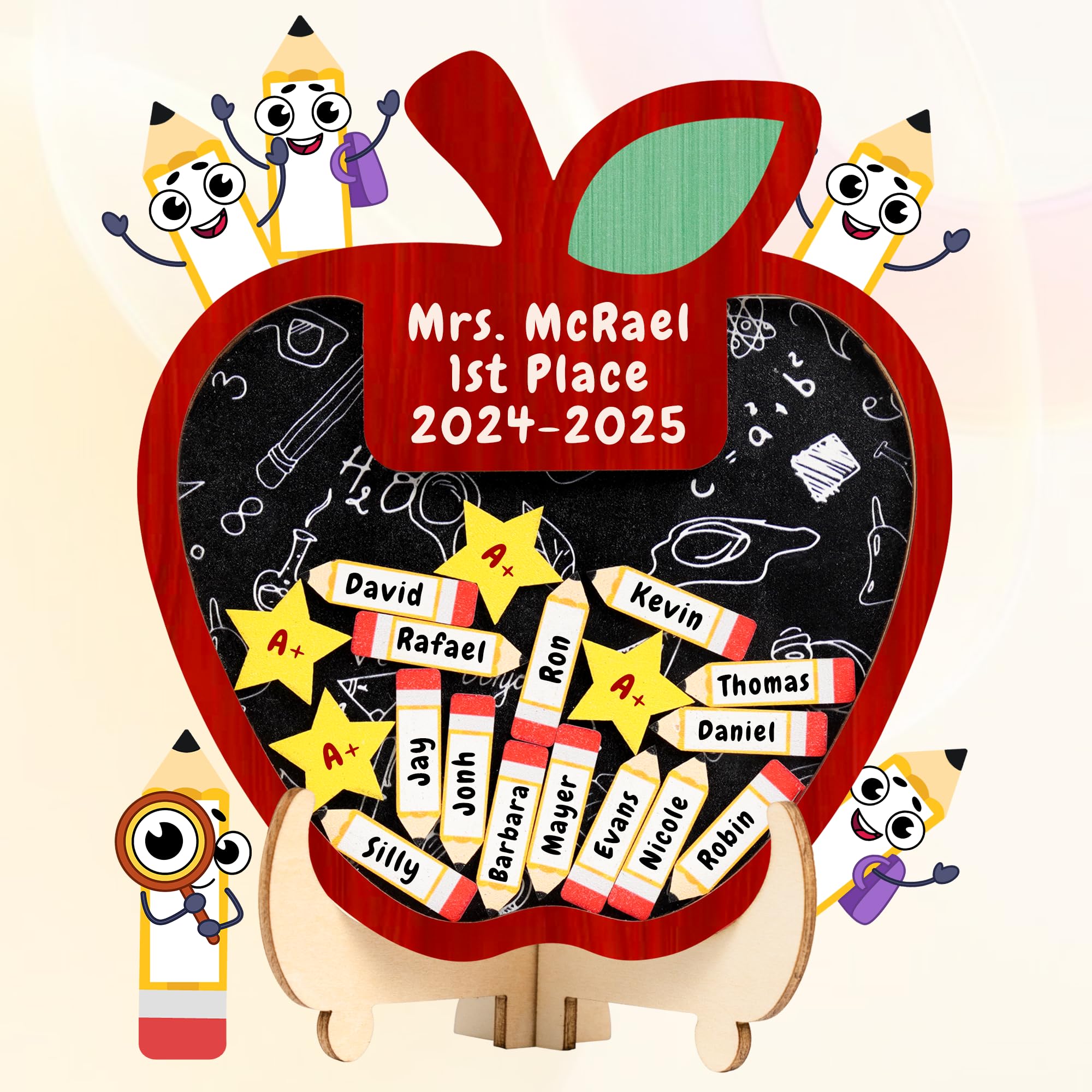 AMAQUANG DIY Personalized Apple Magnet close up