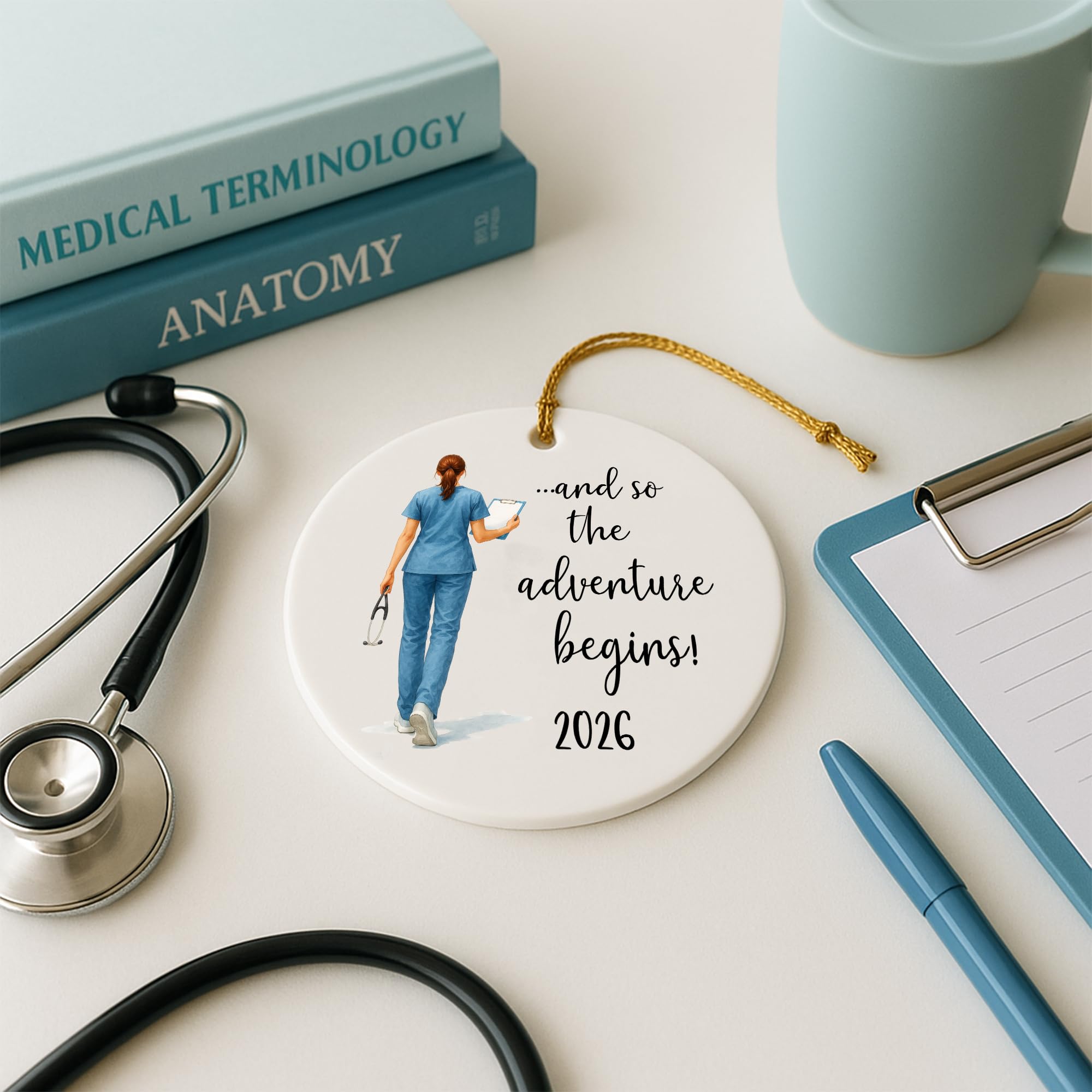 Nurse ornament packaging ready to gift AMAQUANG