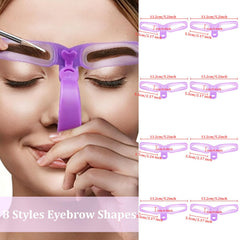 Washable BPA-free plastic brow templates for beginners