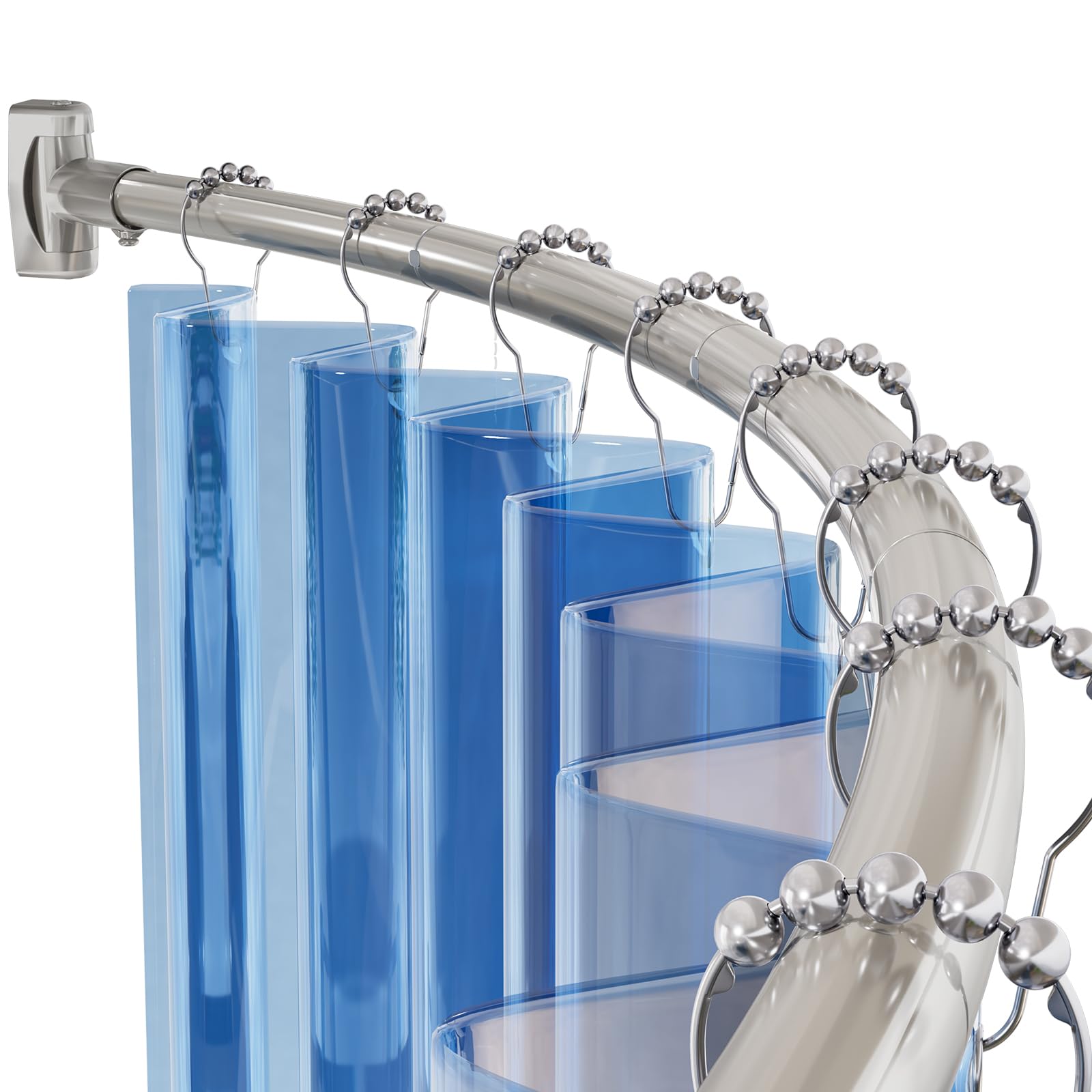 AmazerBath curved shower rod 20-84 inch length