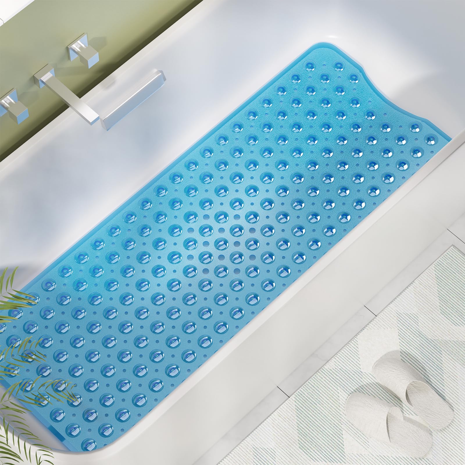 AmazerBath non slip shower mat suction cups