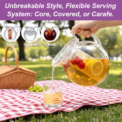 bpa-free shatter-proof acrylic pitcher by amazing abby 120 oz