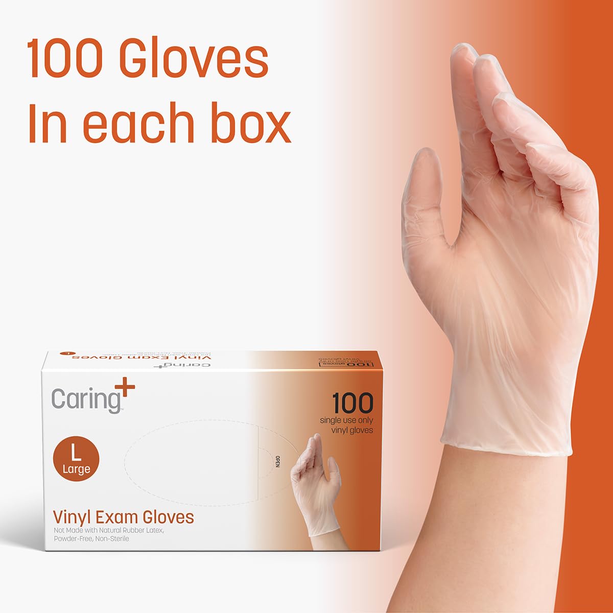Powder free latex free vinyl gloves medical use