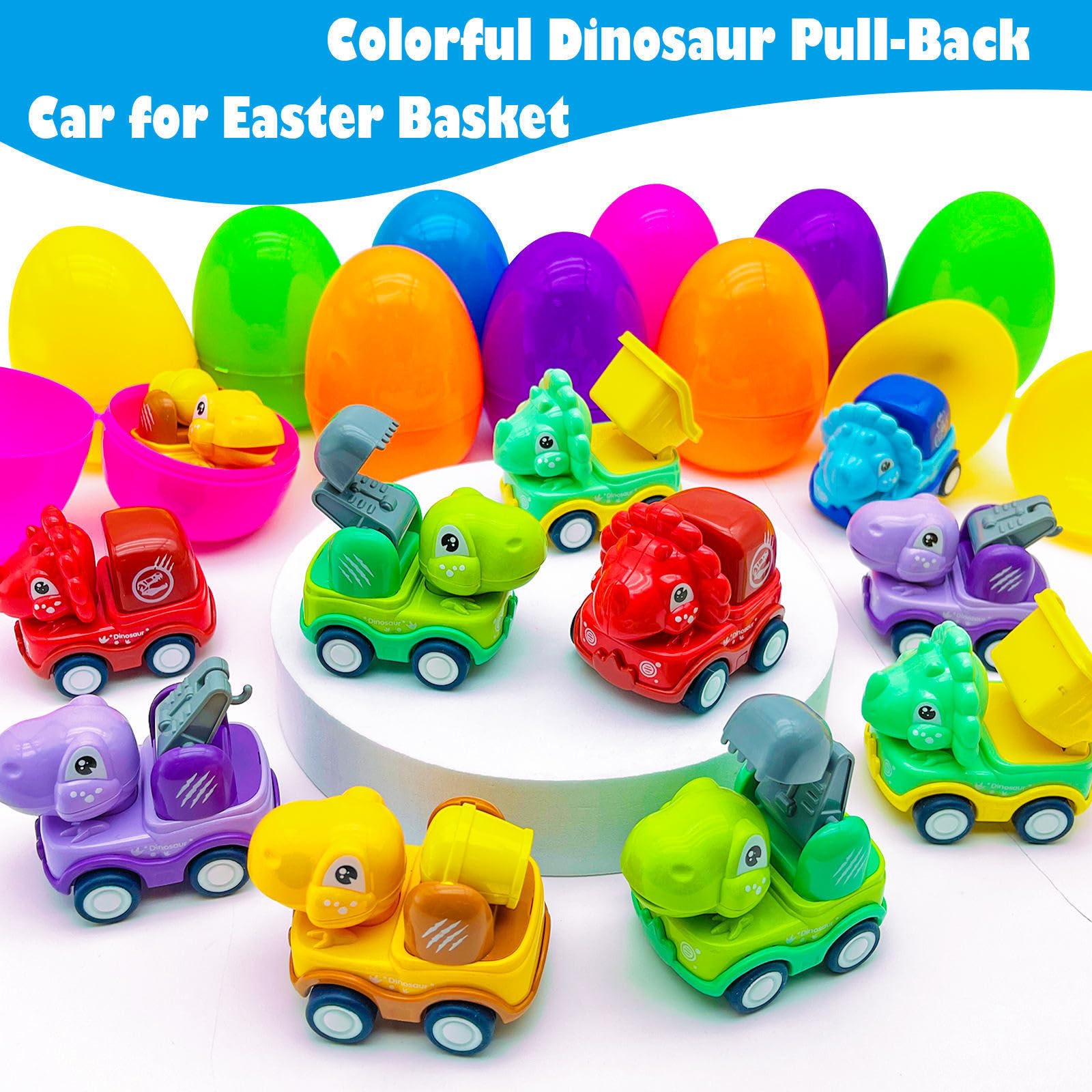 Egg colors green yellow blue pink purple red and car colors purple red blue yellow green orange
