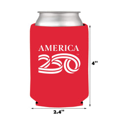 Patriotic America250 design on beverage coolers close up