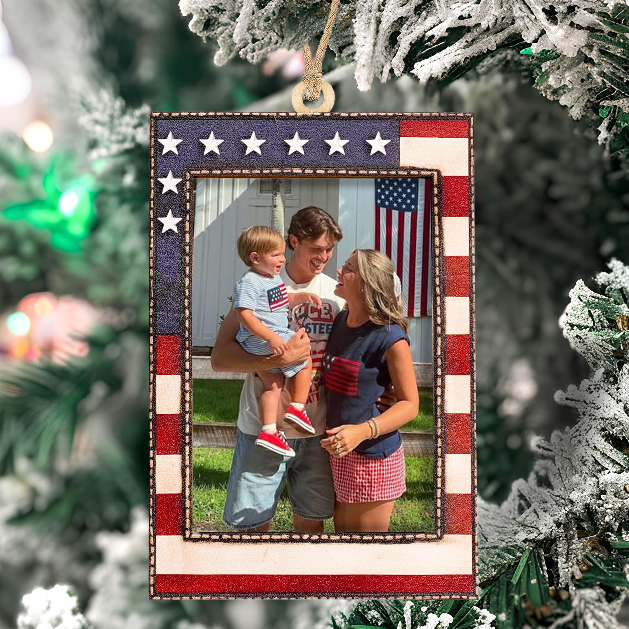 Ready-to-give presentation kraft envelope included with citizenship ornament