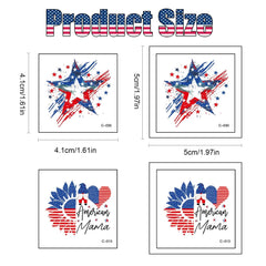 American flag red white and blue tattoo designs for kids