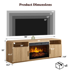 AMERLIFE 30 inch Electric Fireplace integrated in stand