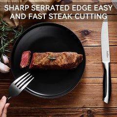 ABS handle with stainless steel core AmHoo knife set