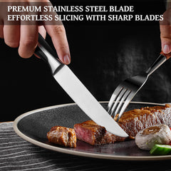 Non serrated blade for AmHoo 5 inch steak knives