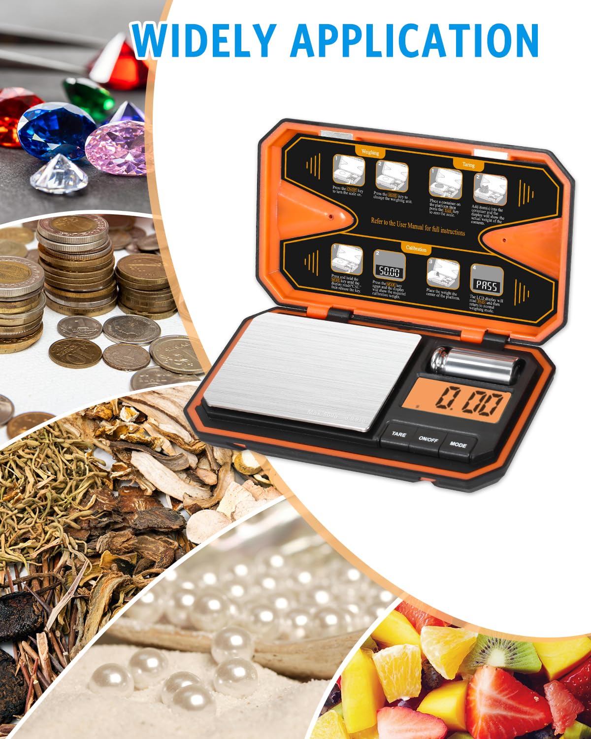 Compact pocket size scale suitable for travel
