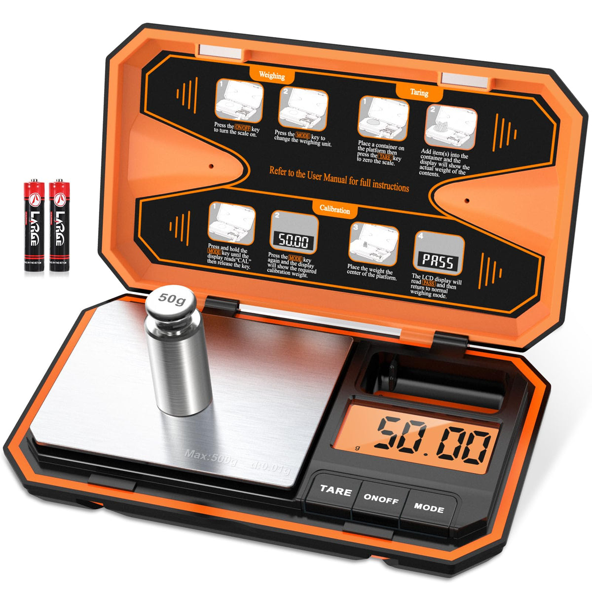 AMIR Digital Pocket Scale with LCD display