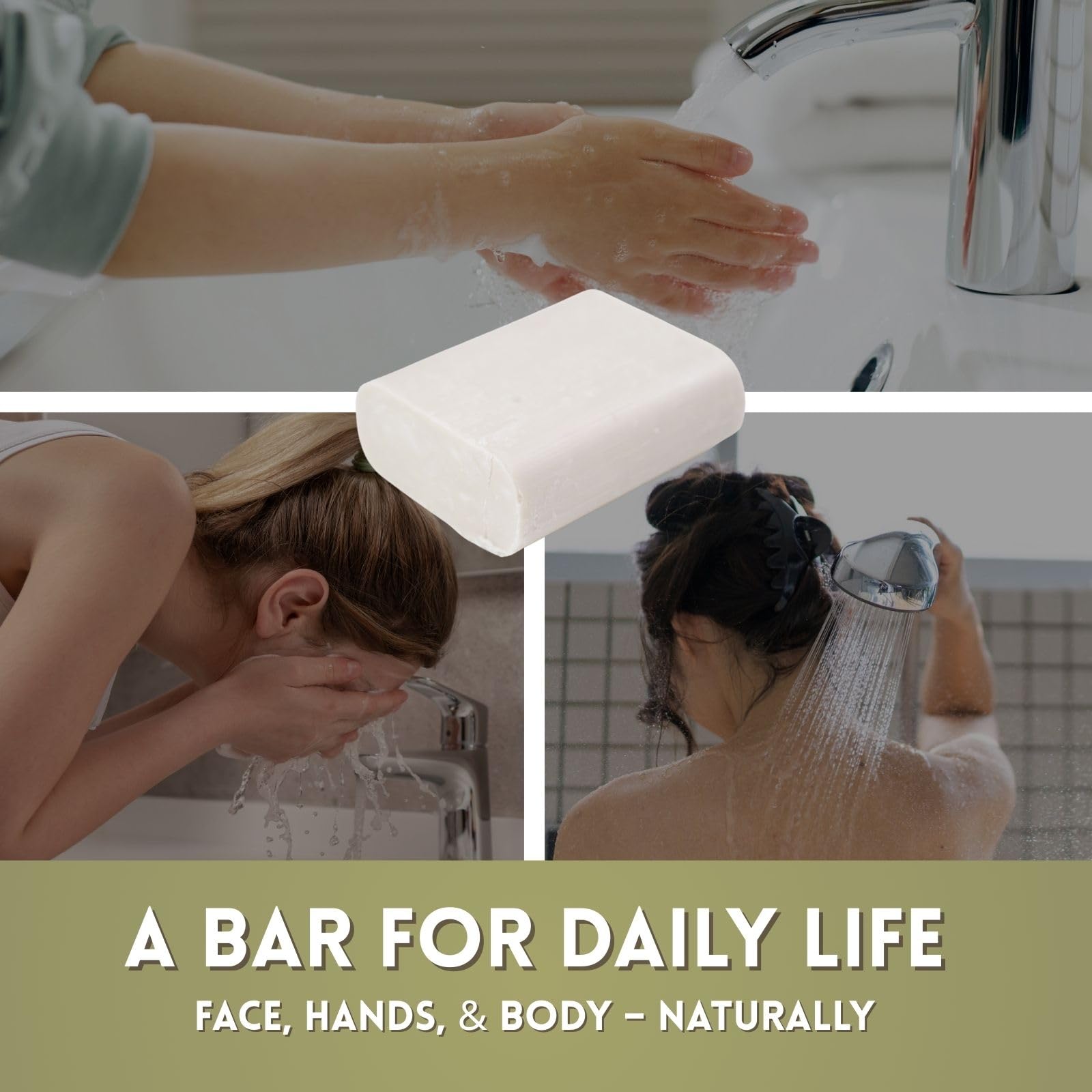 Amish Farms multi use bar soap for face body shaving