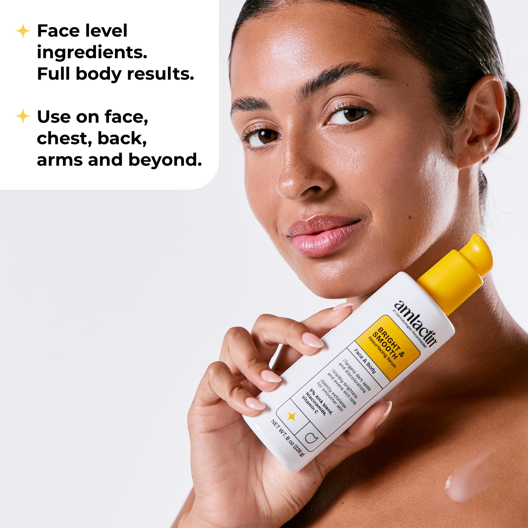 Amlactin serum with AHA brighten and even skin tone